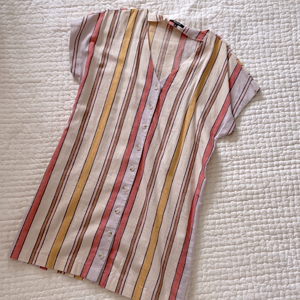 ✨Madewell✨ Linen T•Shirt Dress